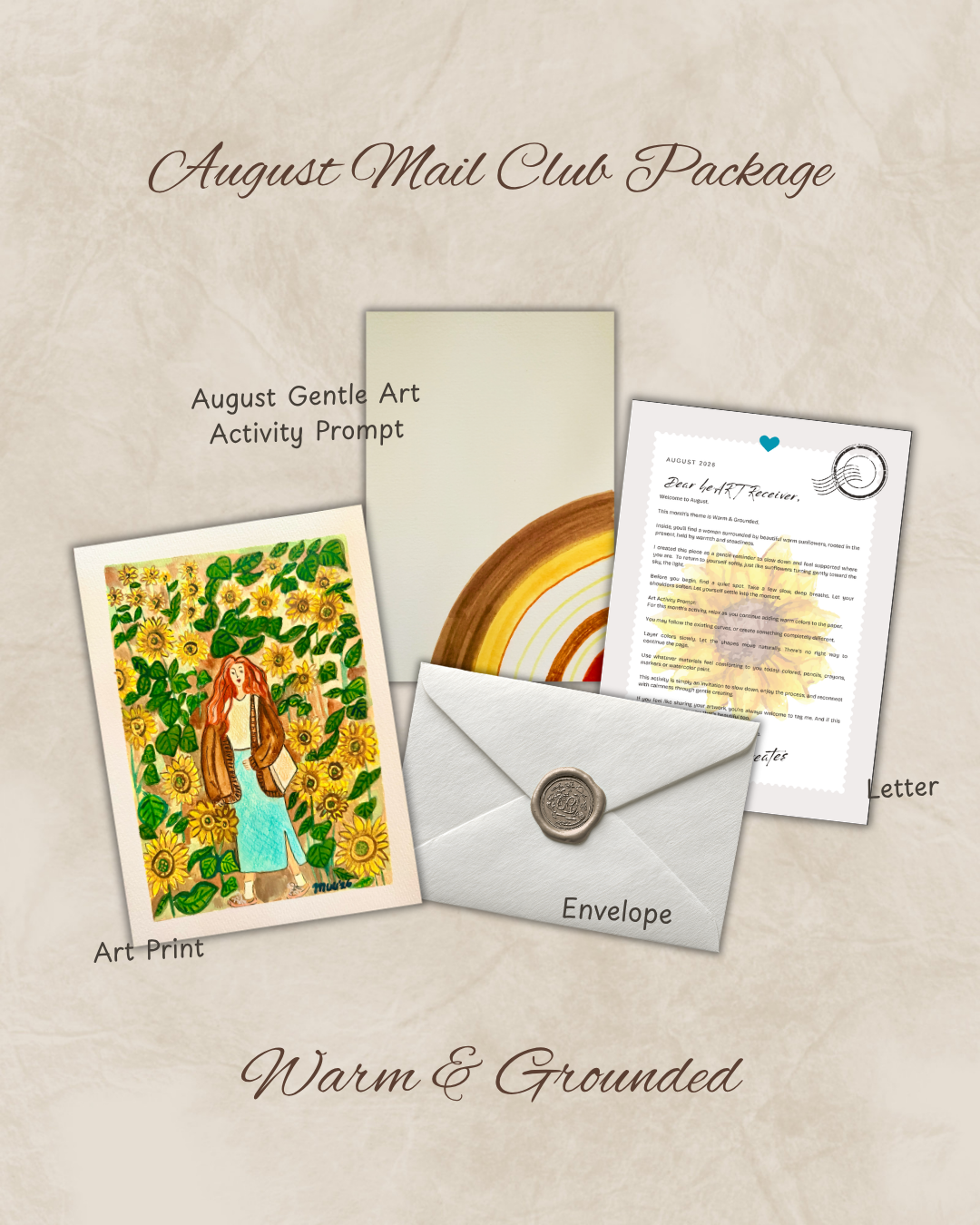 August Mail Club - Warm & Grounded